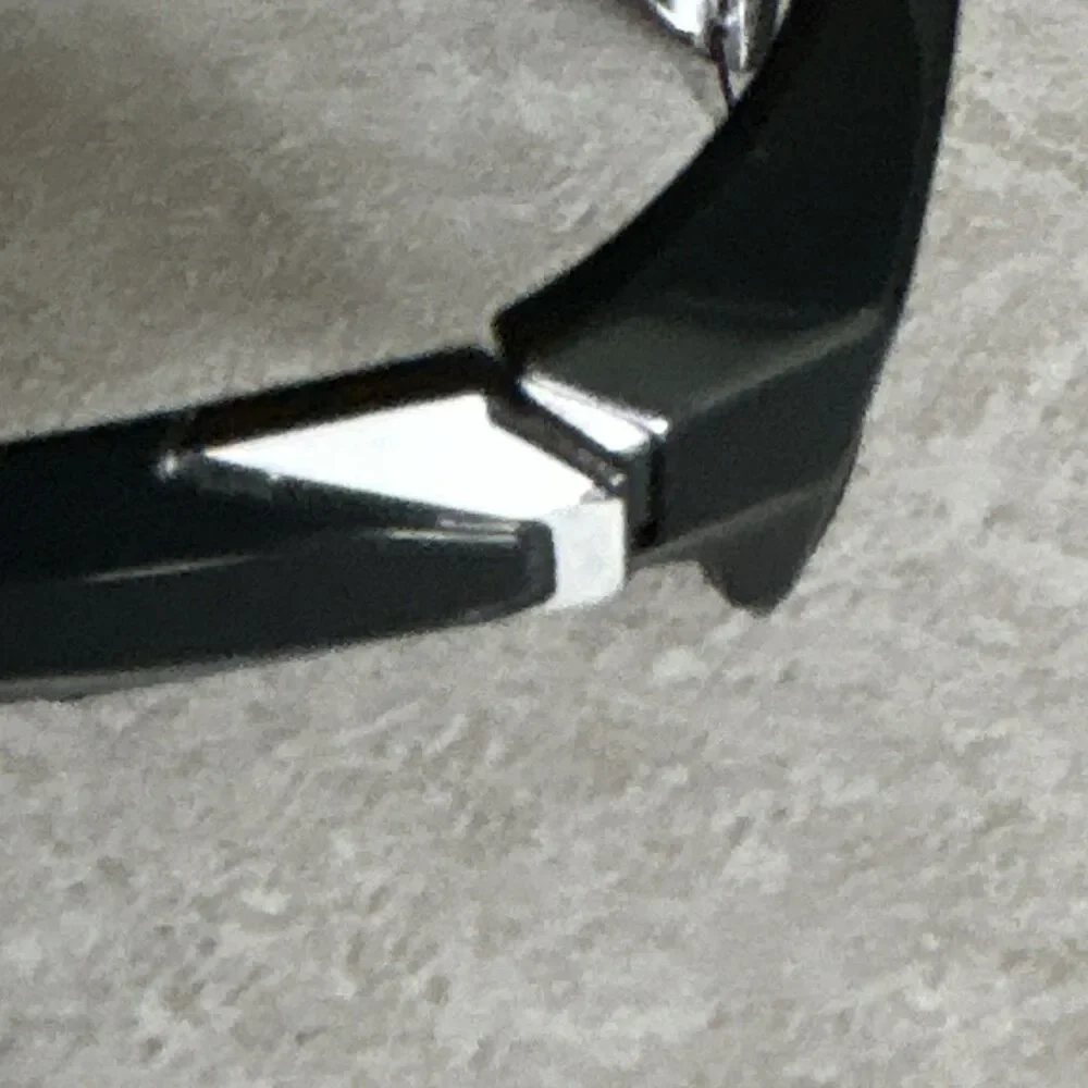 Denali Summit Black Half Rim Rectangular Eyeglass Frames w/case 56-18-135